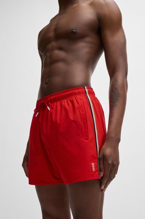Shorts De Banho Forrados Com Risca Exclusiva