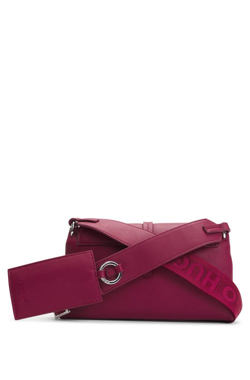 Bolsa A Tiracolo De Couro Sintético Com Logo