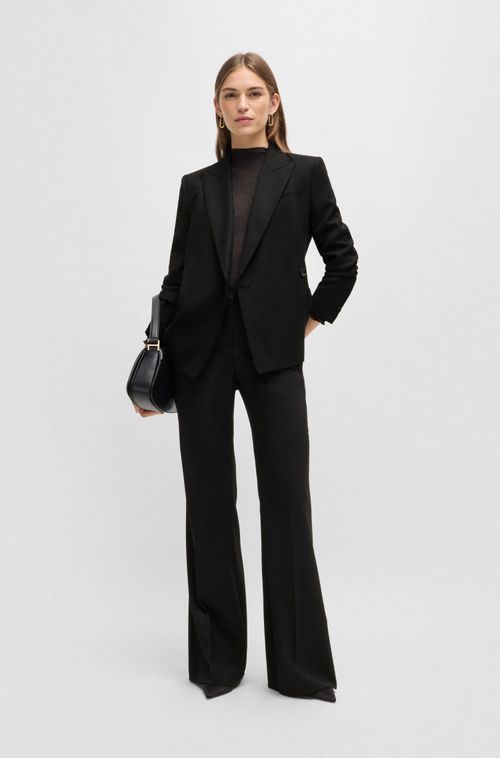 Blazer Slim De Sarja De Lã