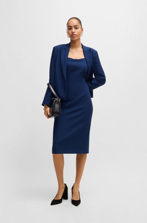Vestido Midi Body De Tecido Elástico