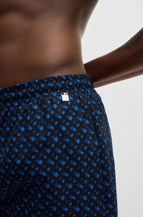 Shorts De Banho Forrados Com Monograma