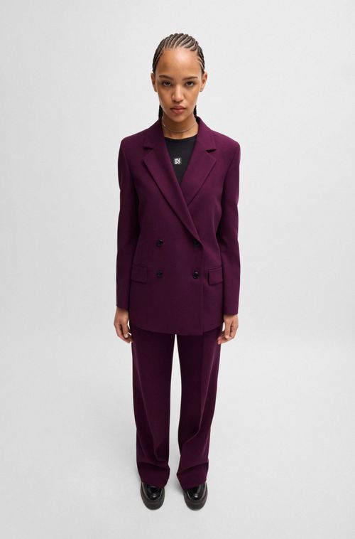 Blazer Descontraído Com Fecho Trespassado