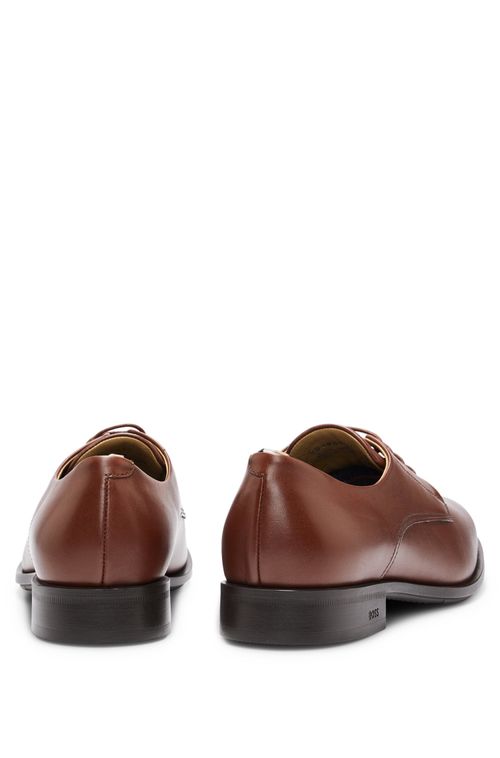 Sapatos Derby De Couro Com Assinatura