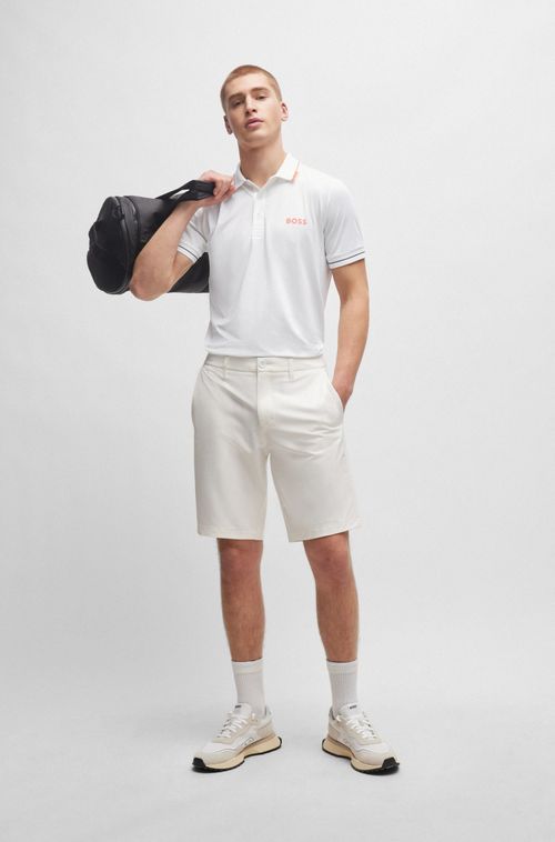Shorts Slim De Tecido Fácil De Engomar
