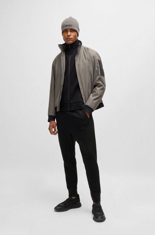 Calças De Treino De Algodão Com Logo Espelhado