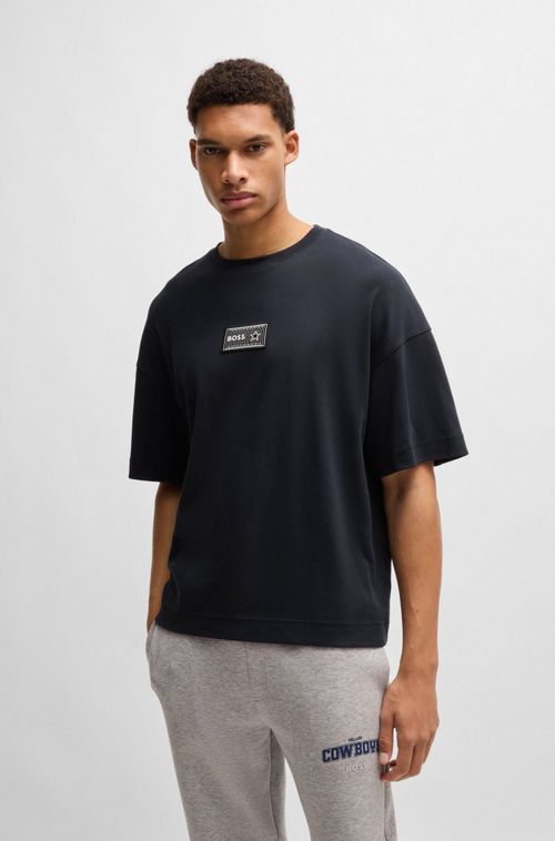 Camiseta Boss X Nfl De Algodão Com Marca Especial