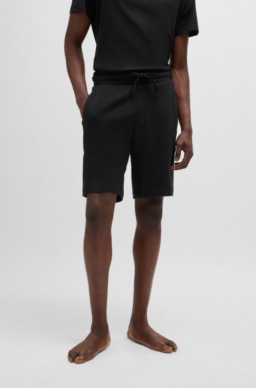 Shorts De Algodão Terry Com Fitas Laterais De Logo