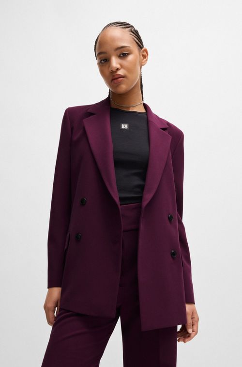 Blazer Descontraído Com Fecho Trespassado