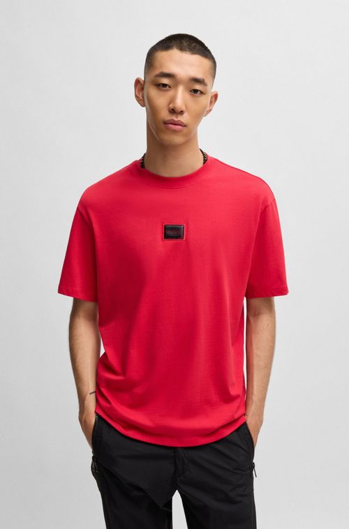Camiseta Descontraída De Algodão Com Logo