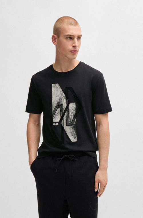 Camiseta Regular De Algodão Com Arte Sazonal