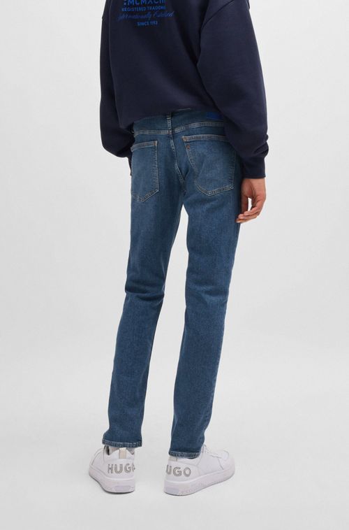 Calças Jeans Extra-Slim De Jeans Azul-Marinho