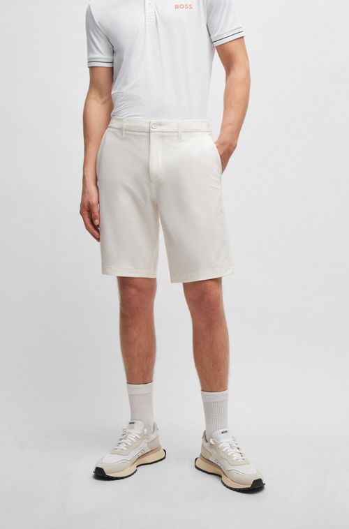 Shorts Slim De Tecido Fácil De Engomar