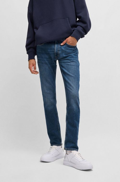 Calças Jeans Extra-Slim De Jeans Azul-Marinho