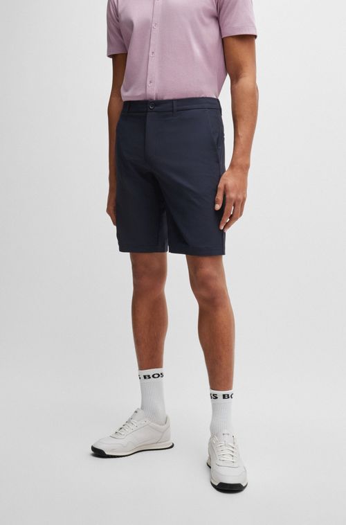 Shorts Slim De Tecido Fácil De Engomar