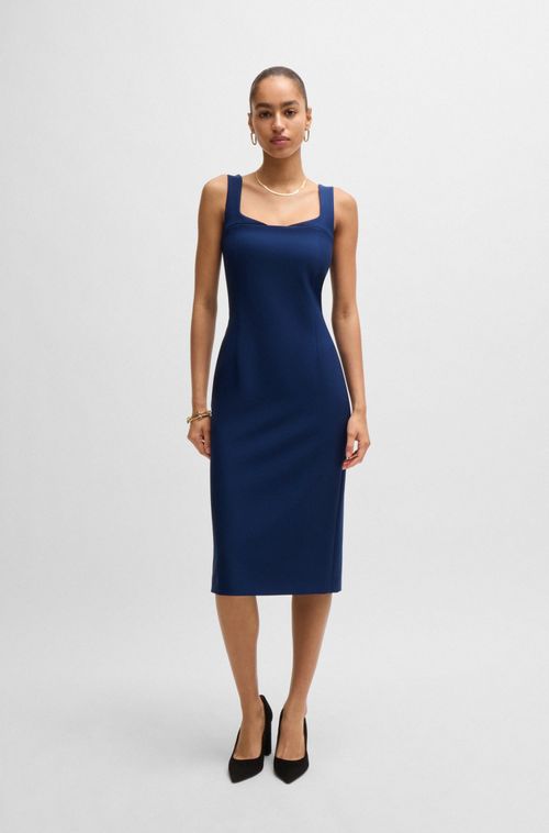Vestido Midi Body De Tecido Elástico