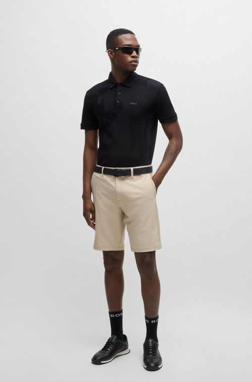 Polo Relaxed-Fit Em Jacquard De Algodão Com Logo