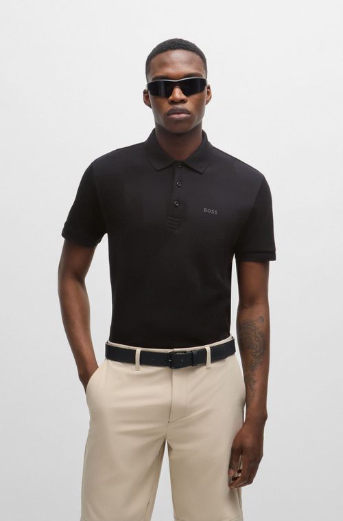 Polo Relaxed-Fit Em Jacquard De Algodão Com Logo