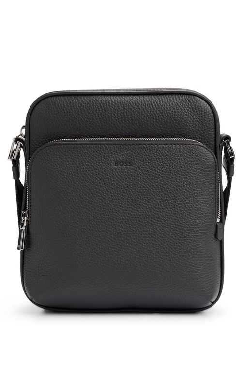 Bolsa Repórter Em Couro Italiano Com Logo Em Relevo