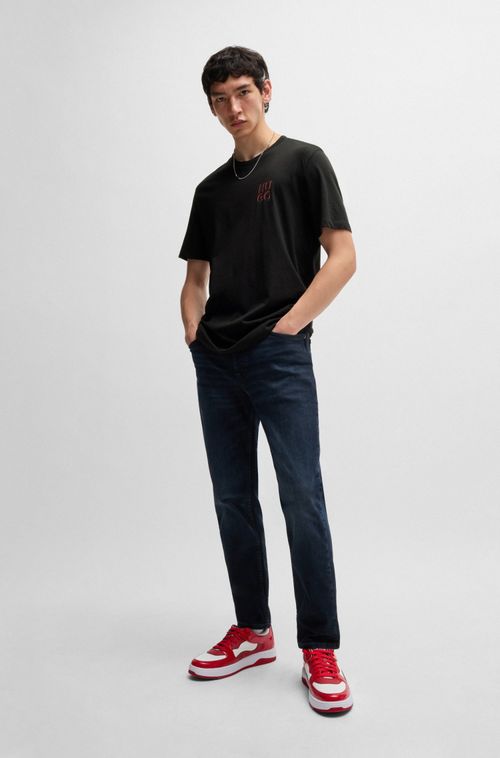 Conjunto Com Duas Camisetas Em Algodão Com Logo Sobreposto