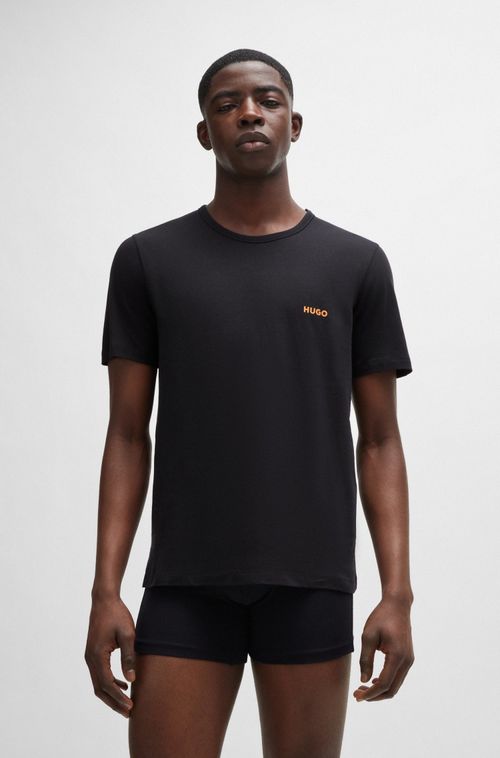 Conjunto Três Camisetas Interiores Em Algodão Com Logo