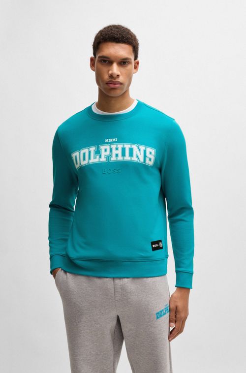 Moletom Regular Boss X Nfl Com Marca Especial