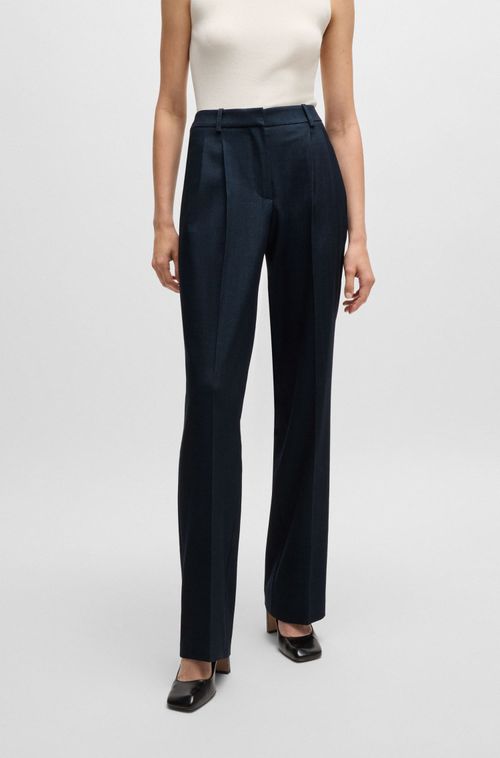 Calça Regular-Fit Em Twill Com Efeito De Denim