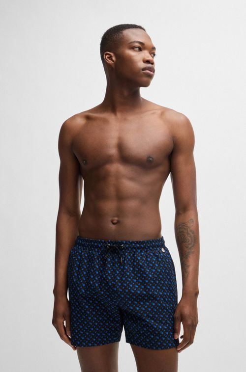 Shorts De Banho Forrados Com Monograma