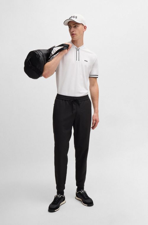 Polo Com Fecho De Algodão Elástico