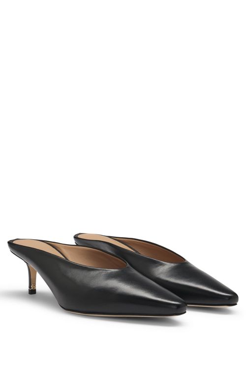 Mules De Couro Napa