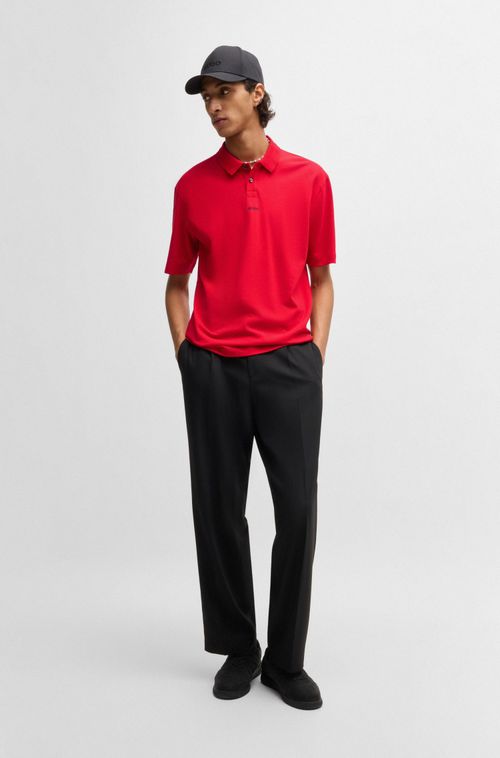 Polo De Algodão Piqué Com Logo Estampado
