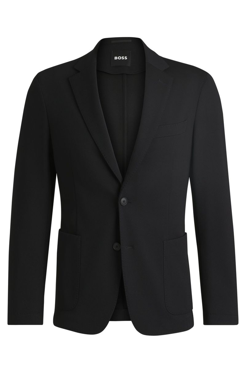 Blazer Slim De Tecido Elástico Lavável