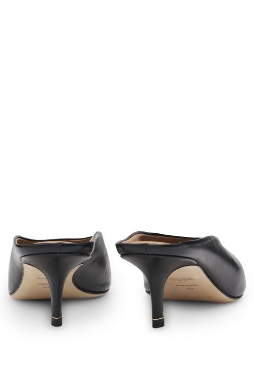 Mules De Couro Napa