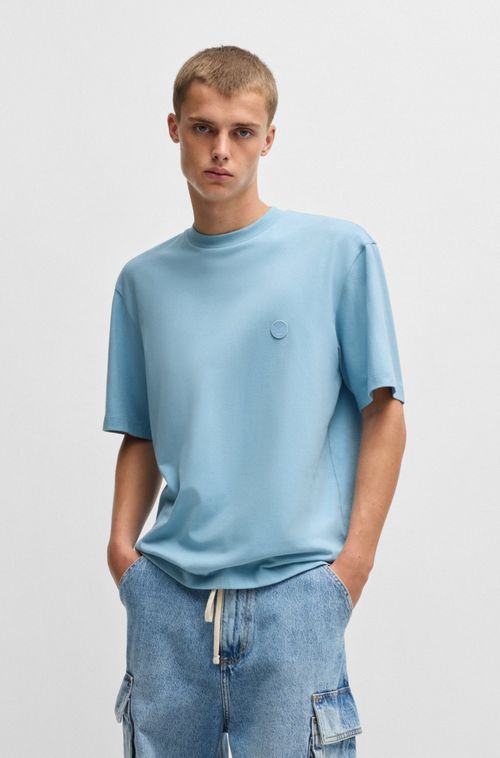 Camiseta De Algodão Com Logo