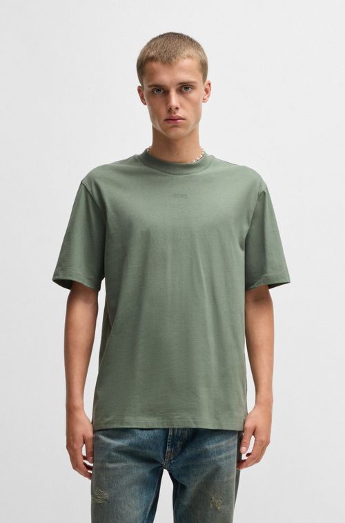 Camiseta Descontraída De Algodão Com Logo Estampado