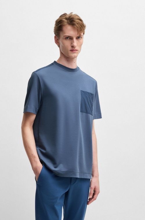 Camiseta De Algodão Com Acabamentos Tonais