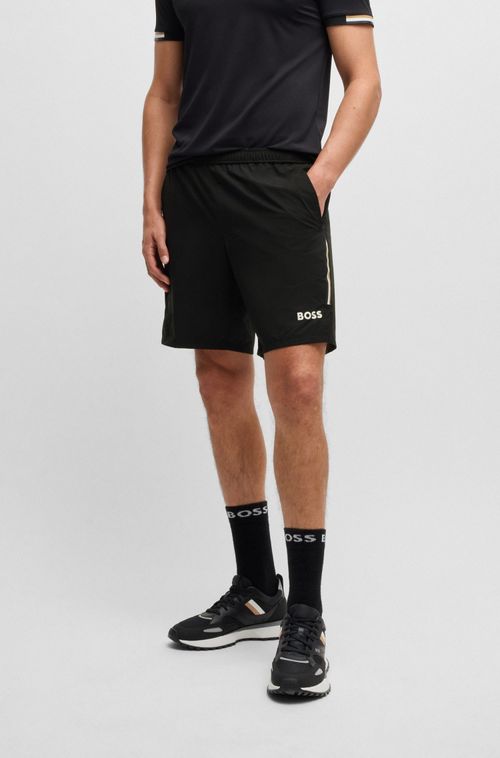Shorts Boss X Matteo Berrettini Com Elasticidade Em Quatro Direções