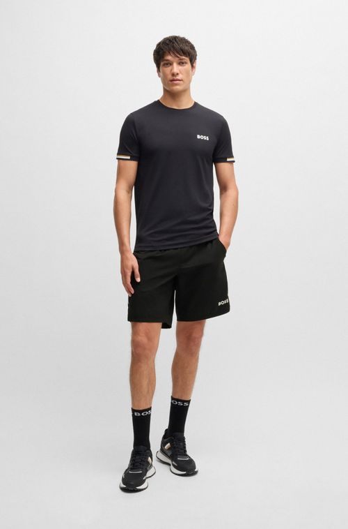 Shorts Boss X Matteo Berrettini Com Elasticidade Em Quatro Direções