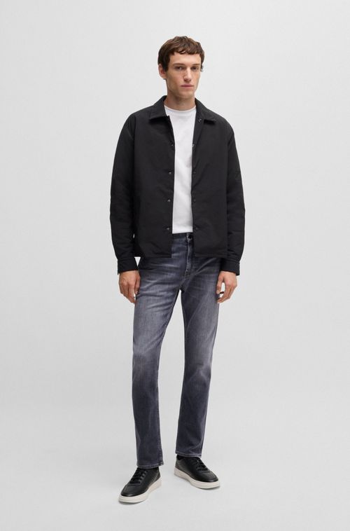 Calças Jeans Slim Cinzenta De Toque Suave
