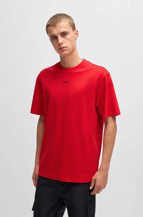 Camiseta Descontraída De Algodão Com Logo Estampado