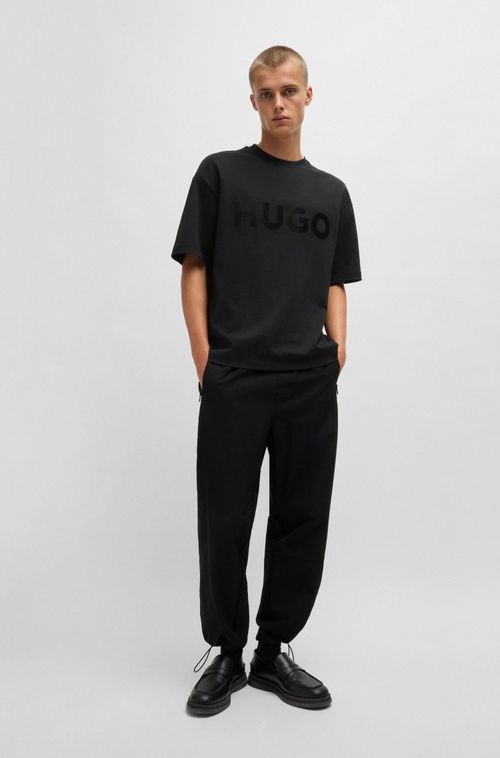 Camiseta De Algodão Com Logo