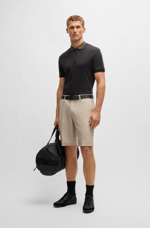 Shorts Slim De Tecido Fácil De Engomar
