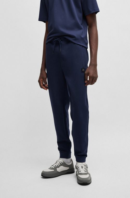 Calças De Treino De Algodão Com Logo