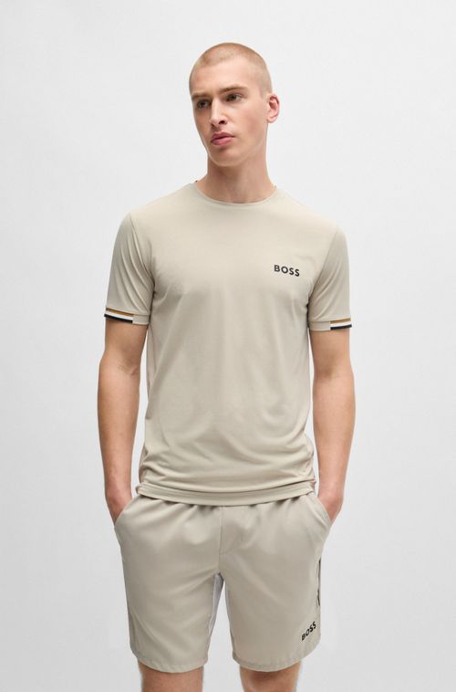 Camiseta Boss X Matteo Berrettini De Tecido Waffle