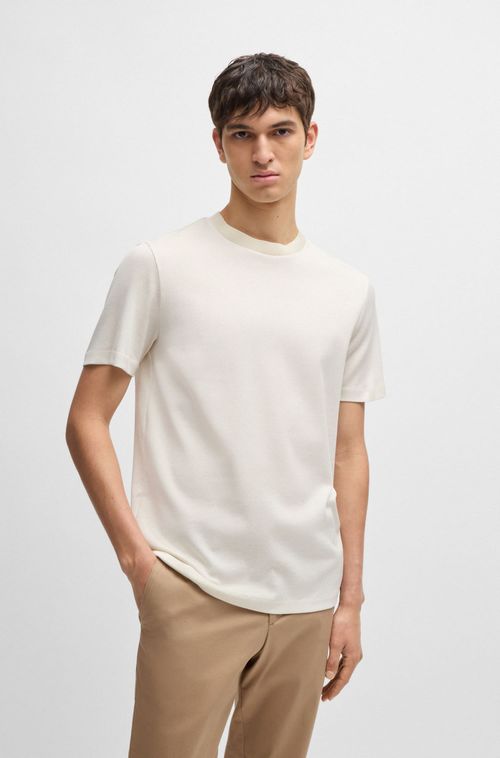 Camiseta Regular-Fit Em Algodão Estruturado