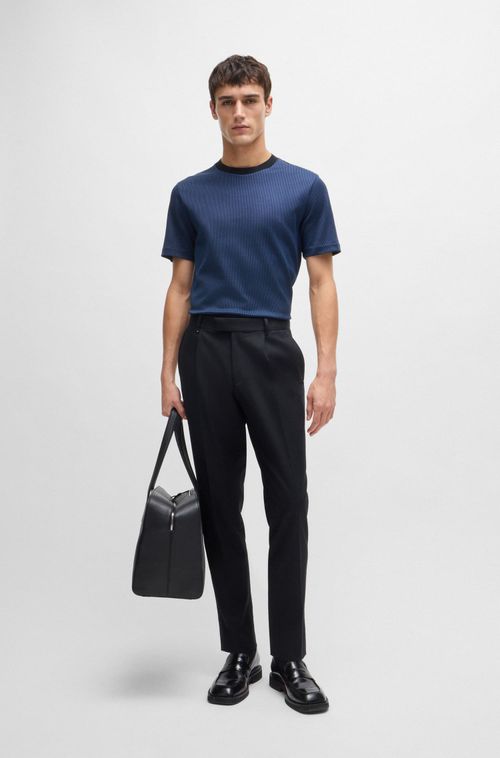 Camiseta Regular-Fit Em Algodão Estruturado