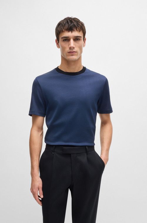 Camiseta Regular-Fit Em Algodão Estruturado