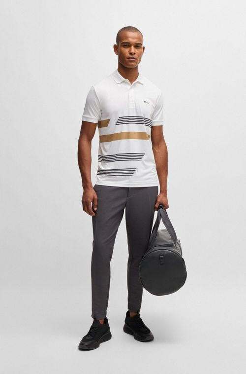 Polo Paddy De Jersey Elástico Com Riscas