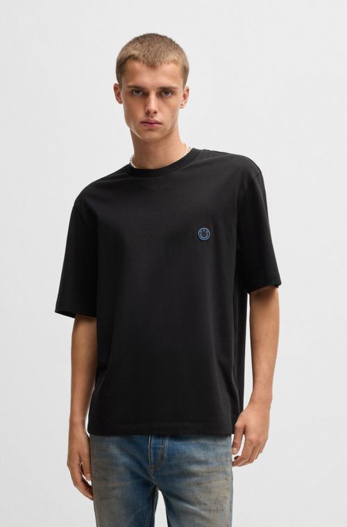 Camiseta De Algodão Com Logo