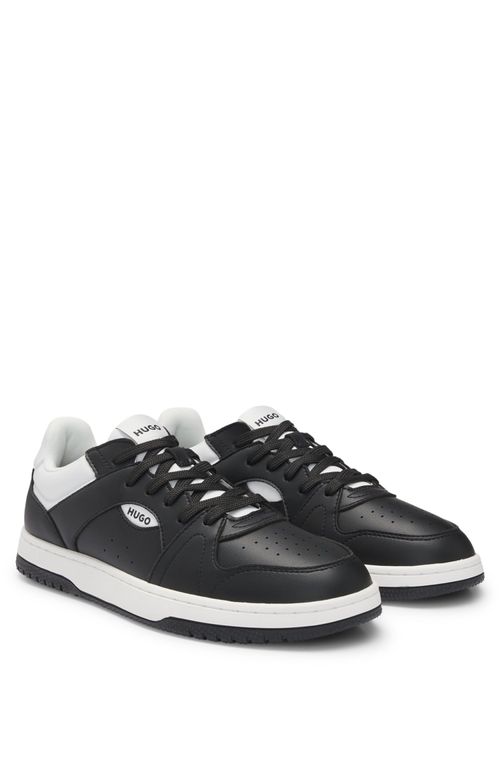 Tênis De Couro Sintético Com Logo