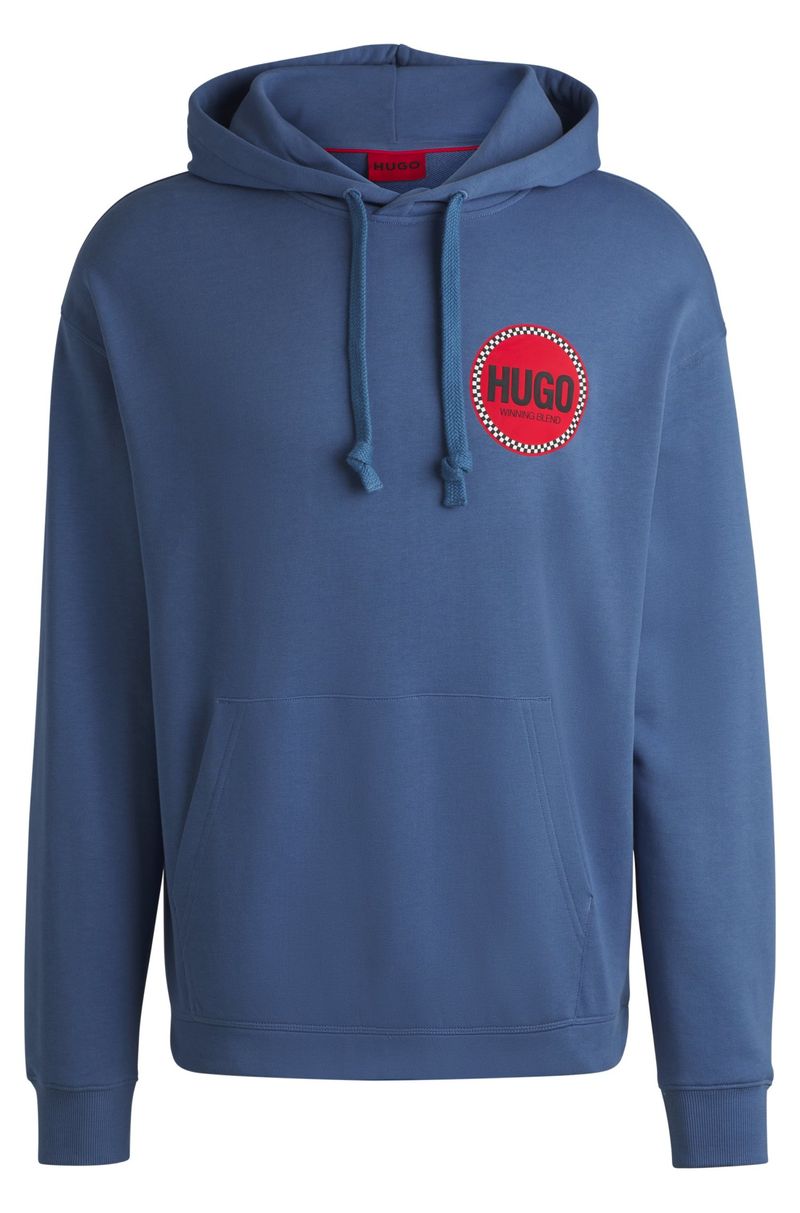 Moletom Descontraído Com Capuz E Logo Estampado